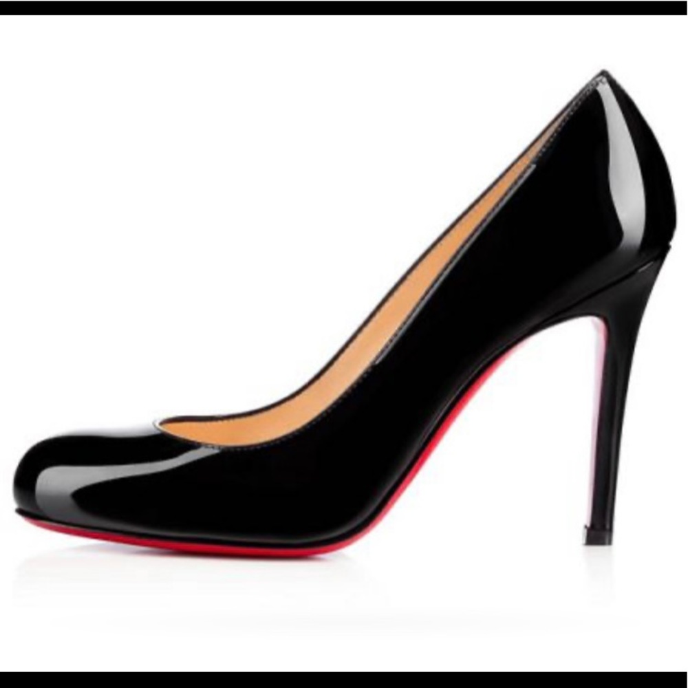 Christian Louboutin Simple Pump 100 Black Patent